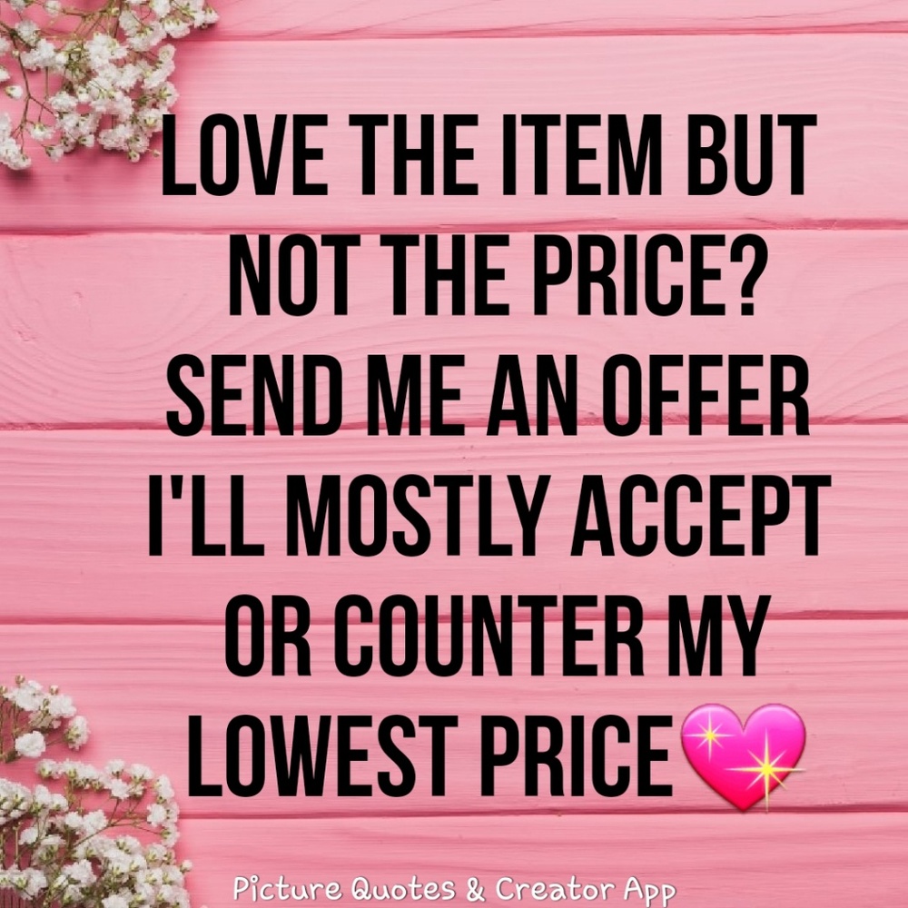 💖OFFERS ALWAYS WELCOMED💖